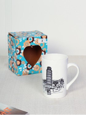 Landmark Print Mug With Gift Box